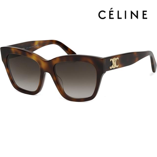 CELINE Triomphe Oversized Acetate Sunglasses Brown Unisex