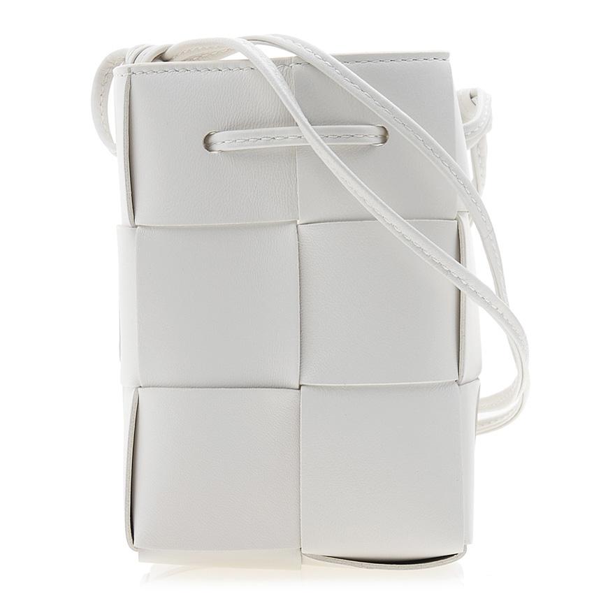 Bottega Veneta Cassette Mini Bucket Crossbody Bag Black Leather