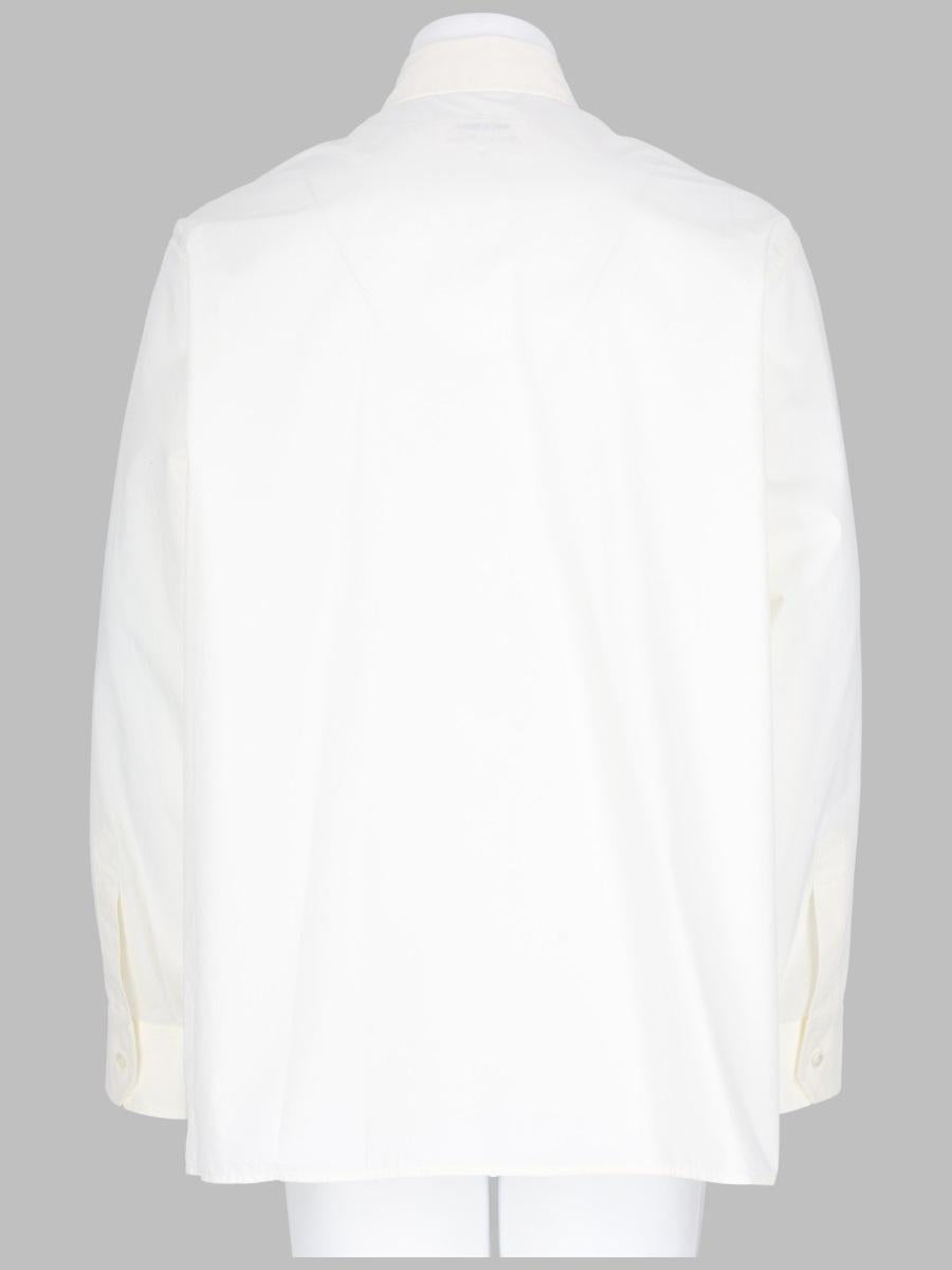 Maison Margiela Long Sleeve Button-Up Shirt Women’s White Cotton