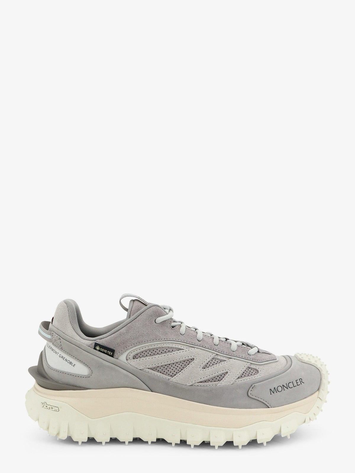 Moncler Black Leather Low-Top Sneakers