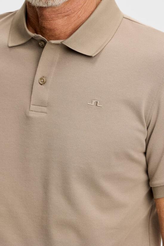 J LINDEBERG Short Sleeve Polo Shirt for Men BMJT15738 C172 KELP MELANGE DOM
