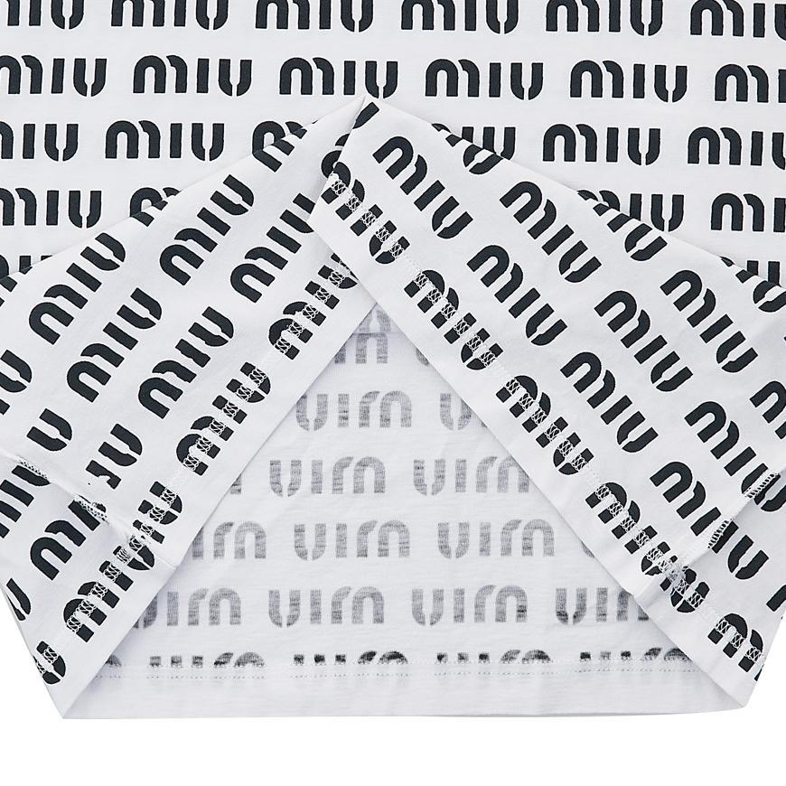 Miu Miu Women’s Printed Cotton T-Shirt MJN450 12P2 F0009