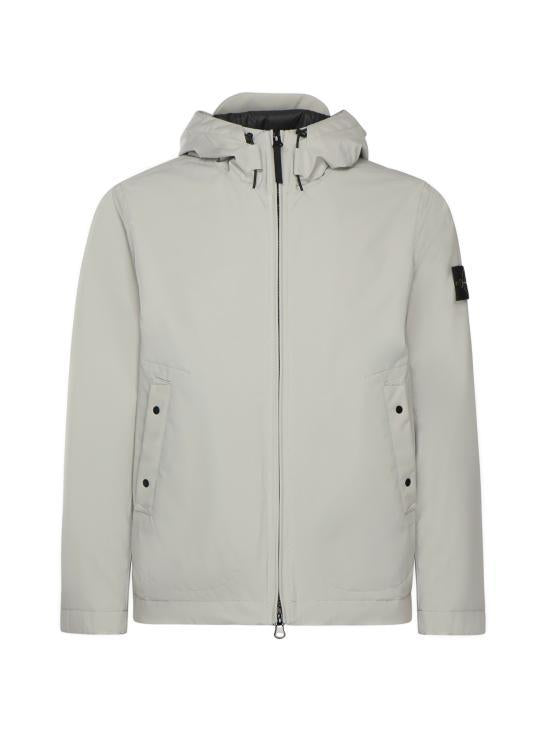 STONE ISLAND Pearl Gray Down Puffer Jacket Women K2S154100086 S0A27 V0061