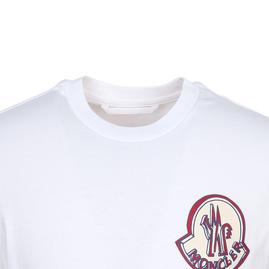 Moncler Men’s Short Sleeve T-Shirt White Cotton