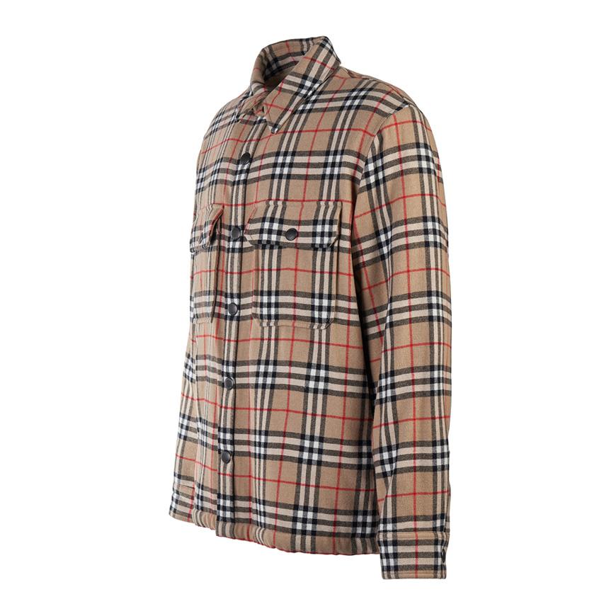 BURBERRY Men’s Embroidered Wool Blend Shirt Jacket 8043839 M CALMORE A7028