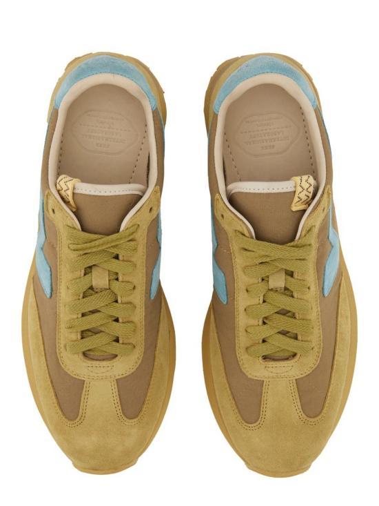 Visvim Leather Low-Top Sneakers Men’s White Casual Shoes 0125101001005 KHAKI DOM