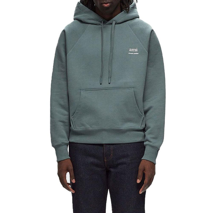 AMI Unisex Cotton Hoodie Sweatshirt Navy