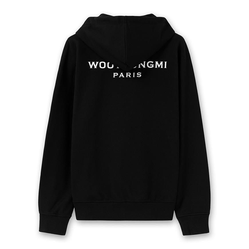 WOOYOUNGMI Men’s Back Logo Zip Hoodie W253TS47 723B