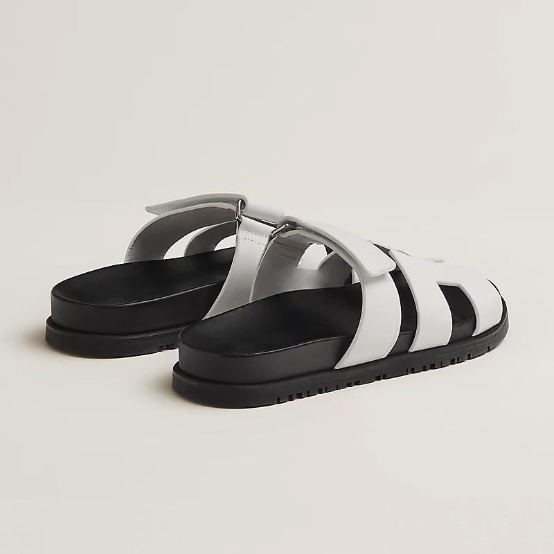 HERMES Chypre Sandals Classic White Women’s Sandals