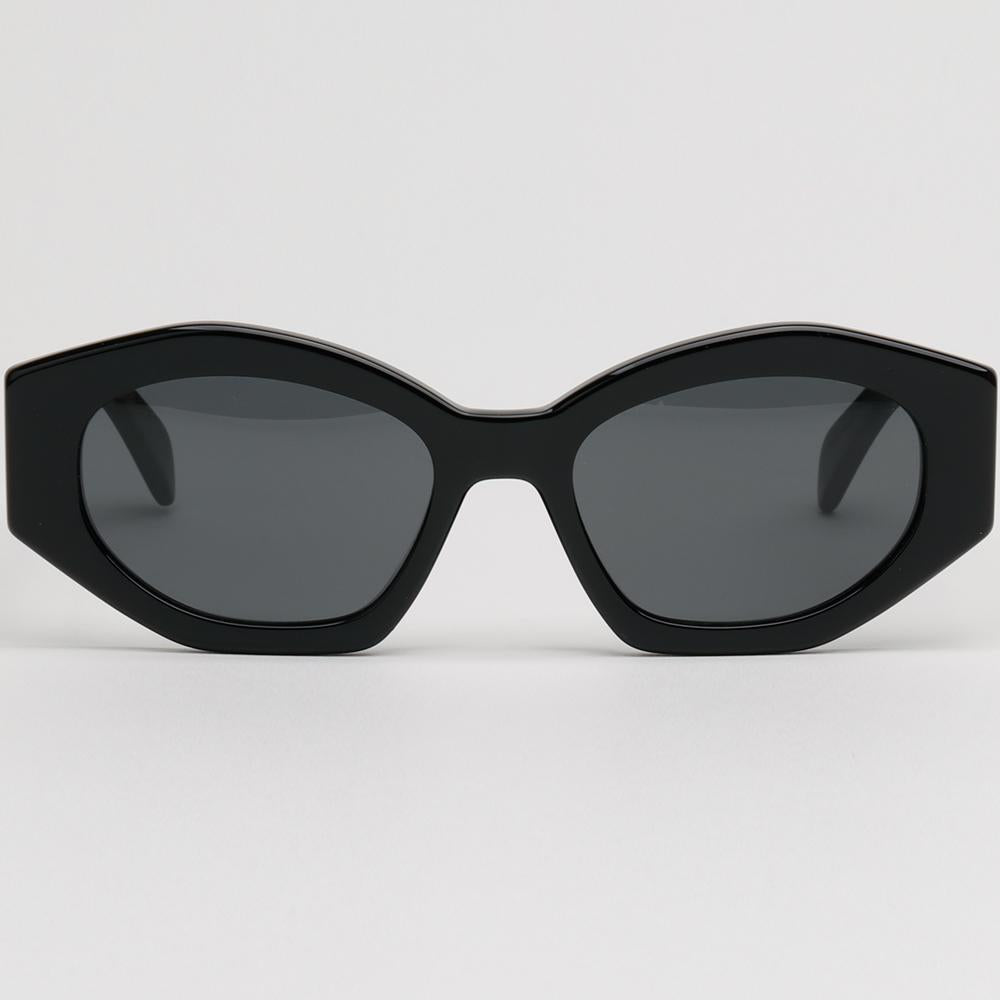 CELINE Triomphe Oval Acetate Sunglasses Unisex CL40238U 01A