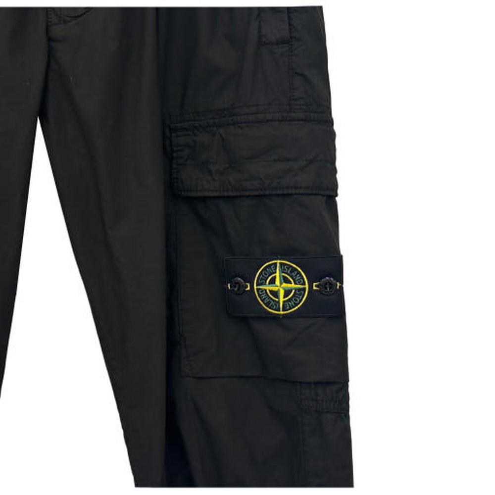STONE ISLAND Tapered Fit Cargo Jogger Pants with Badge K1S153100031