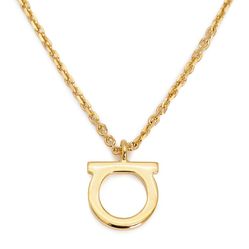 Ferragamo Gancini Pendant Necklace for Women 76 0133 001 0696658