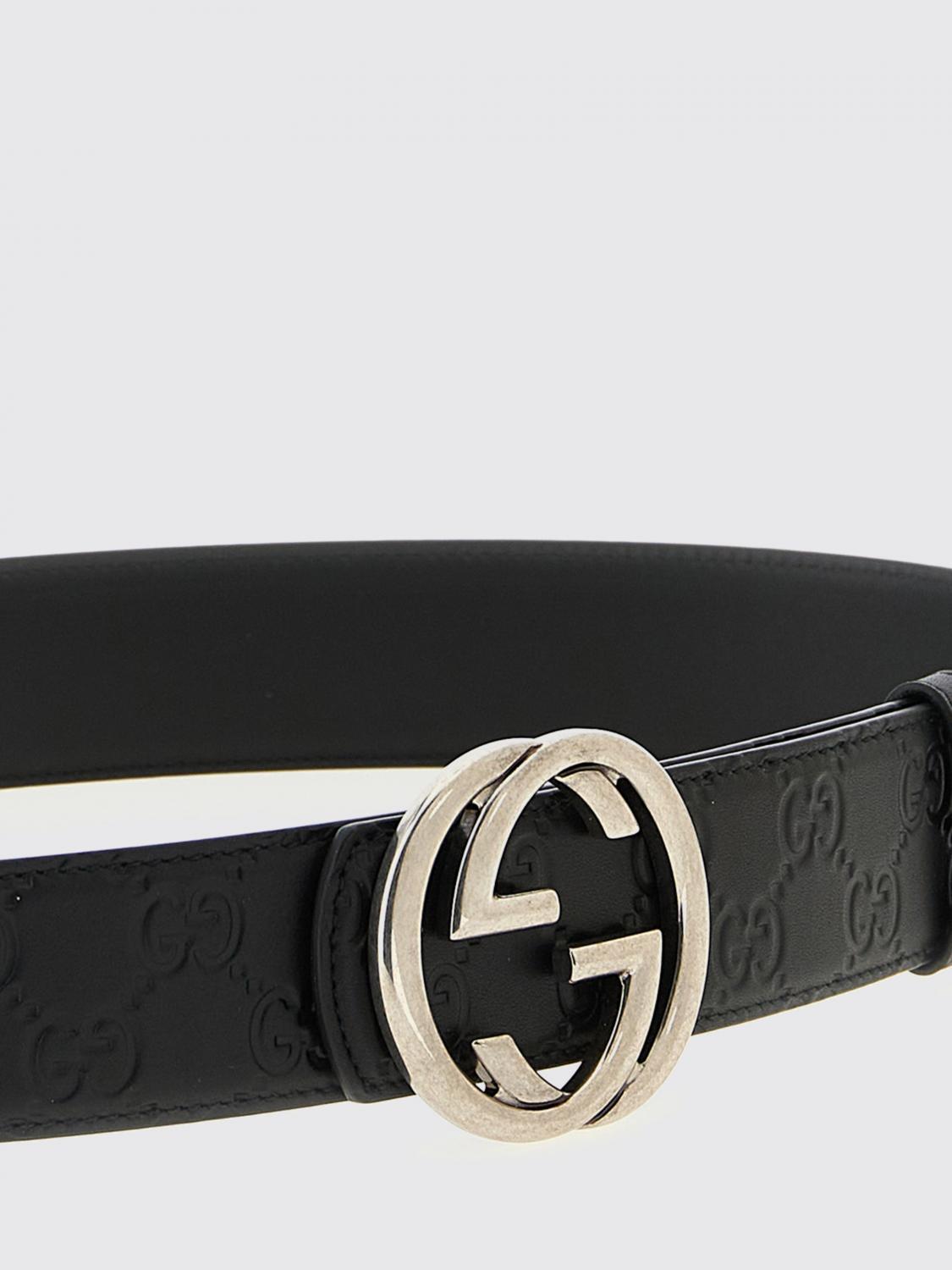 GUCCI Black Leather Belt