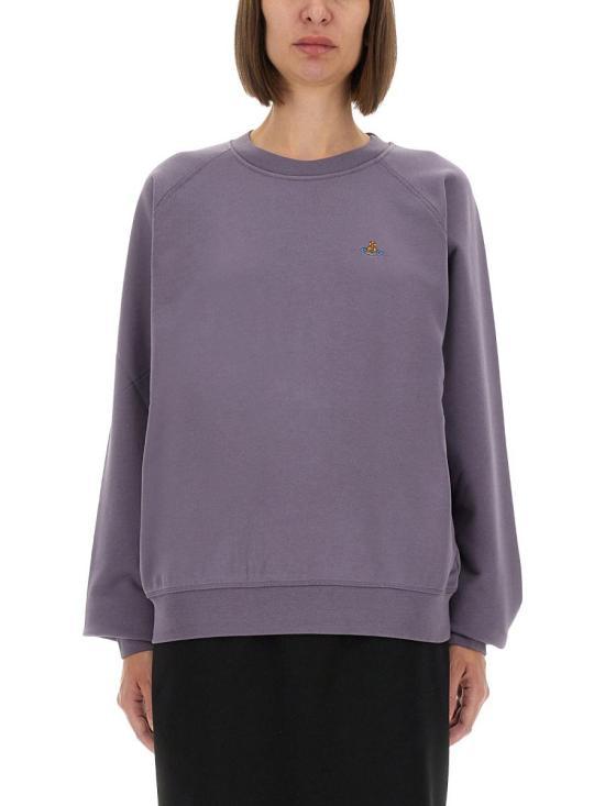 Vivienne Westwood Long Sleeve Sweatshirt Top 3I010014 J006O K405 CADET DOM