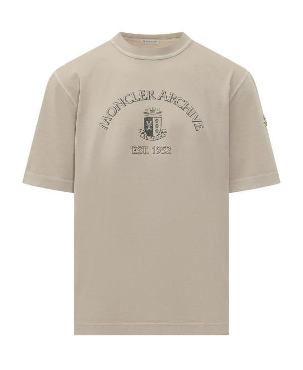 Moncler Logo Print Cotton T-Shirt for Men