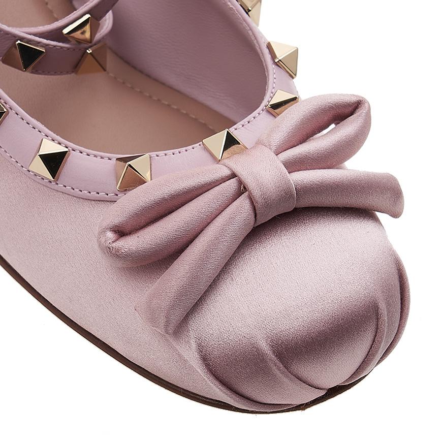 VALENTINO Garavani Rockstud Ribbon Flat Shoes Women SWH 6E0