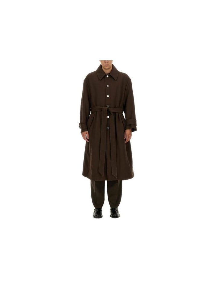 AMI Wool Oversized Belted Coat HCO414 WV0051 221