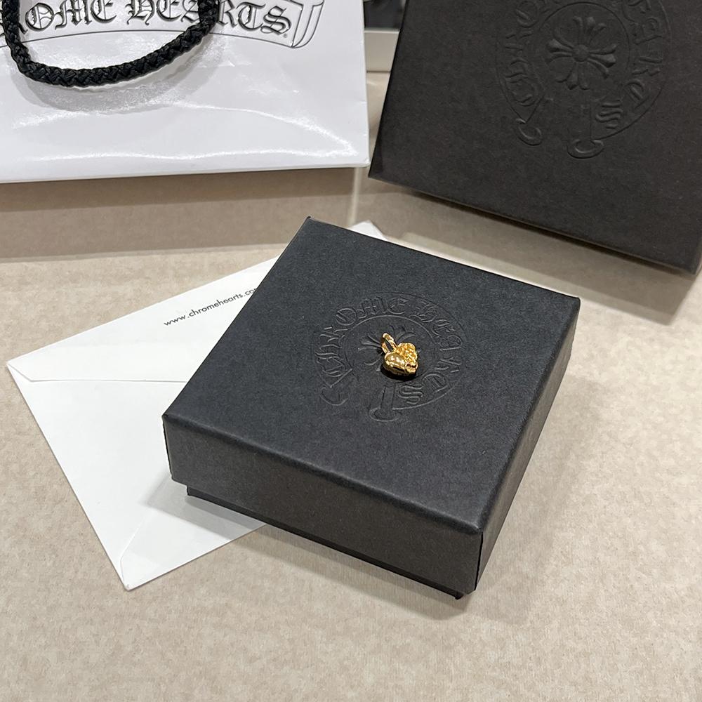 Chrome Hearts CH Heart Mini Charm 22K Gold Necklace/Pendant
