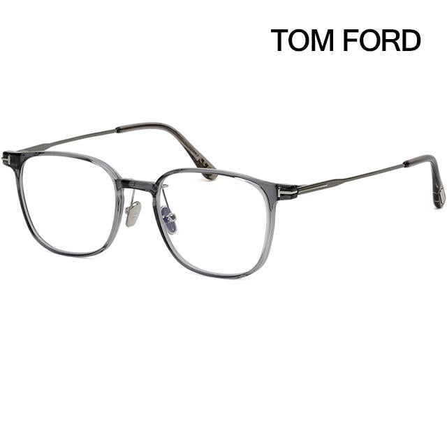 TOM FORD Blue Light Blocking Asian Fit Transparent Gray Square Acet TF5923KB 020