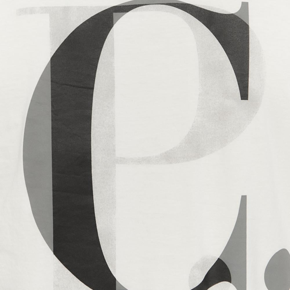 CP Company White Back Logo Print T-Shirt Men's