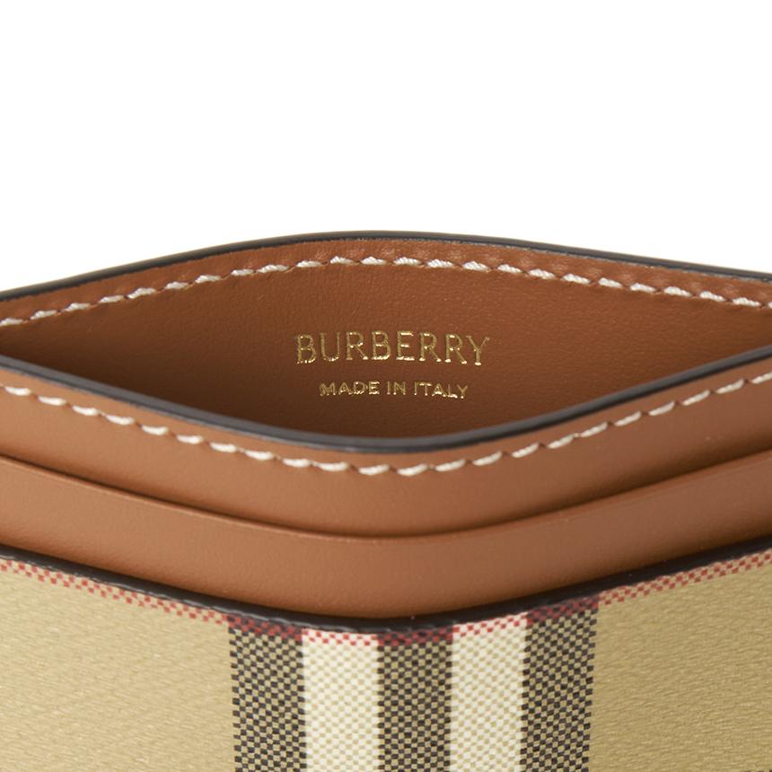 BURBERRY Check Sandon Women’s Card Holder Wallet