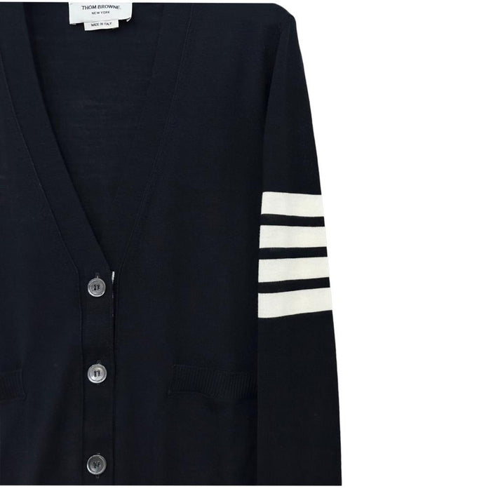 THOM BROWNE Women’s Wool Armband Cardigan Navy