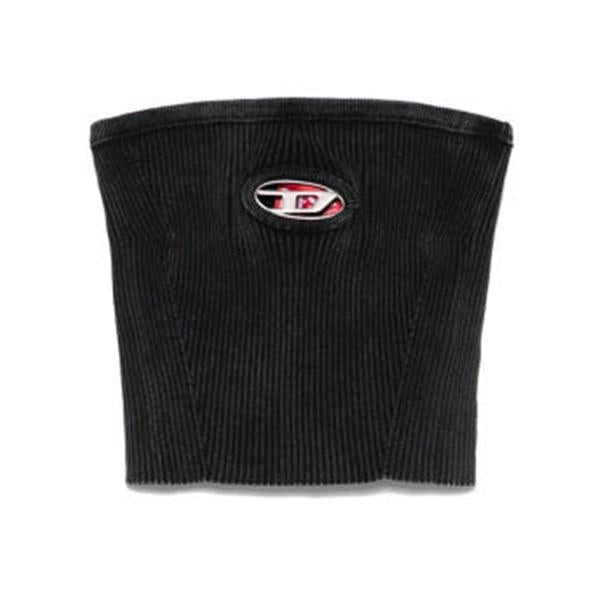 DIESEL Women’s Black Cutout D Logo Tube Top A148130AKBQ