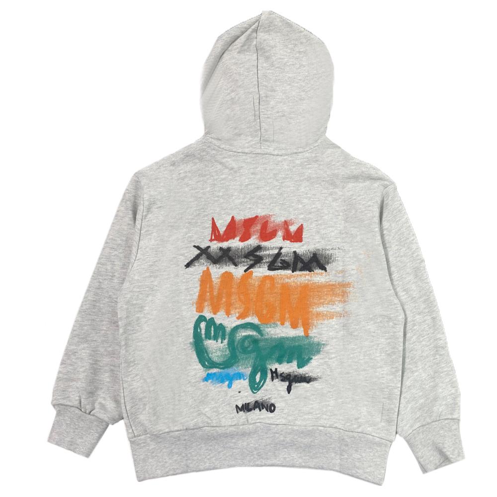 MSGM Logo Print Hooded Zip-Up Jacket for Women S5MSJBZH276 107