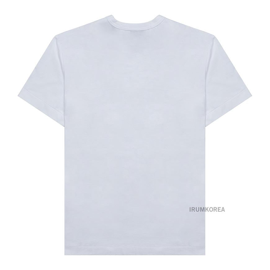 Comme des Garcons Unisex Narrow Heart T-Shirt AX T224 051 WHITE