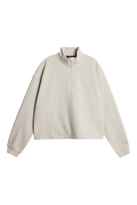 J LINDEBERG Women’s Hooded Sweatshirt AWJS12706U029 MOONBEAM DOM
