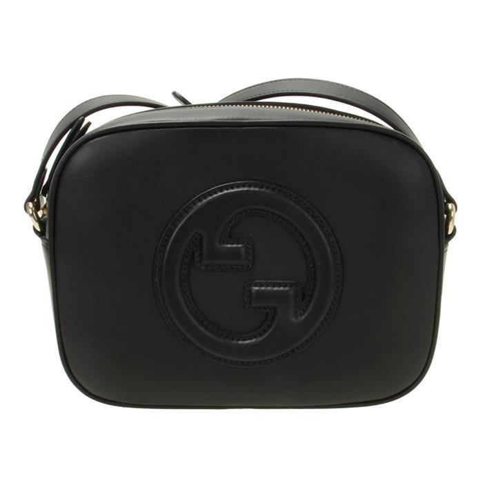 GUCCI Blondie Mini Leather Shoulder Bag Black