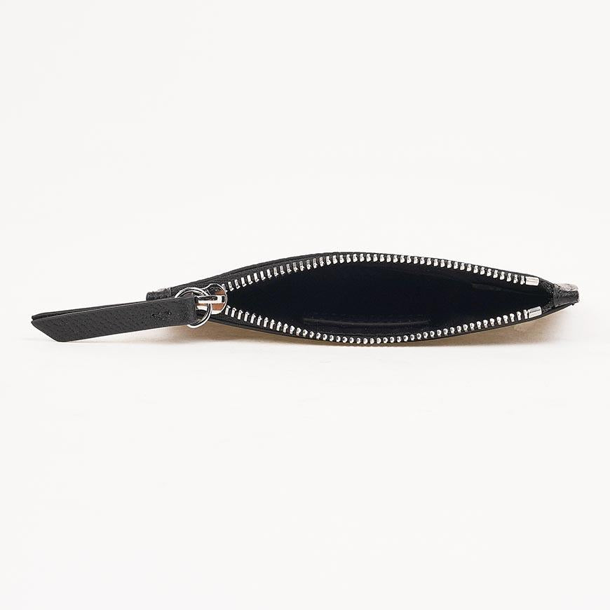 Maison Margiela Unisex Four-Stitch Leather Card Holder Black