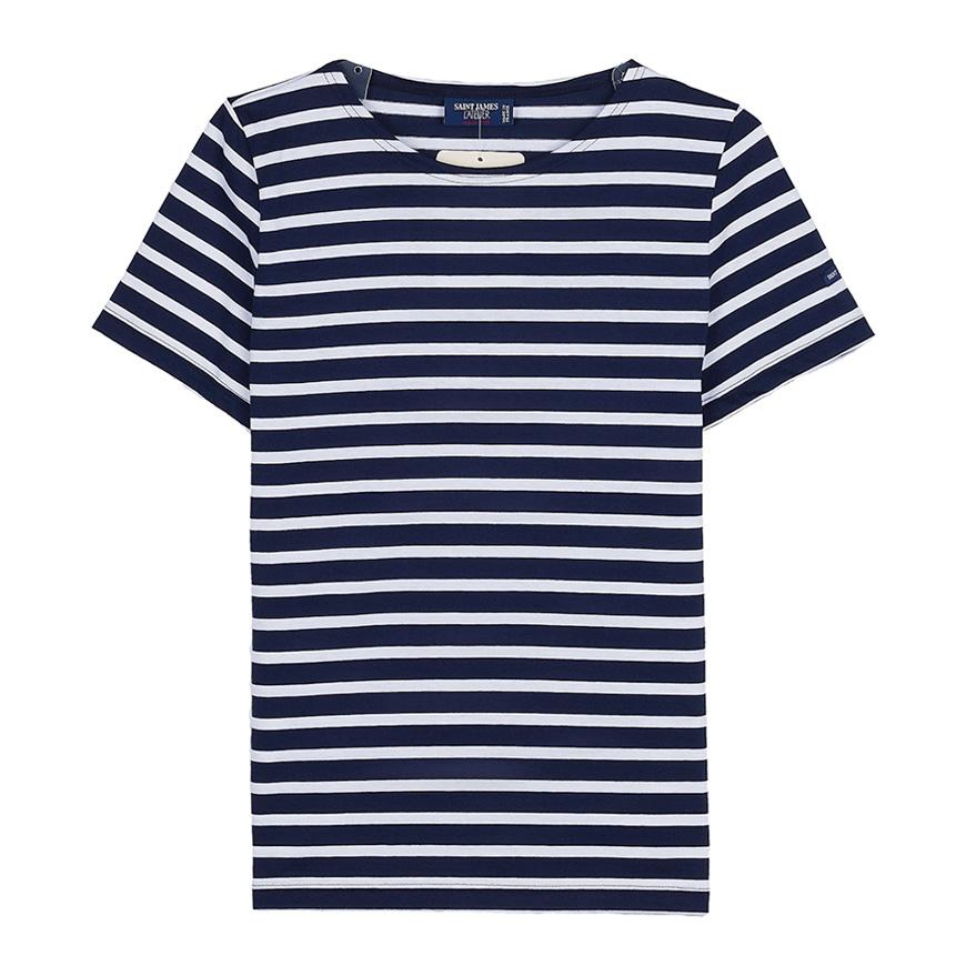 Saint James Etrille II Marine Neige Stripe Women’s T-Shirt