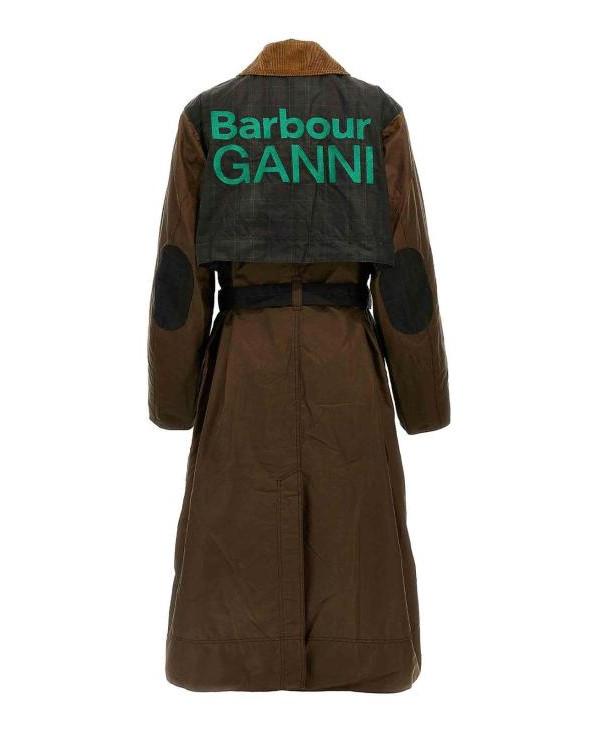 Barbour x GANNI Waxed Trench Coat LWX1450 BR51