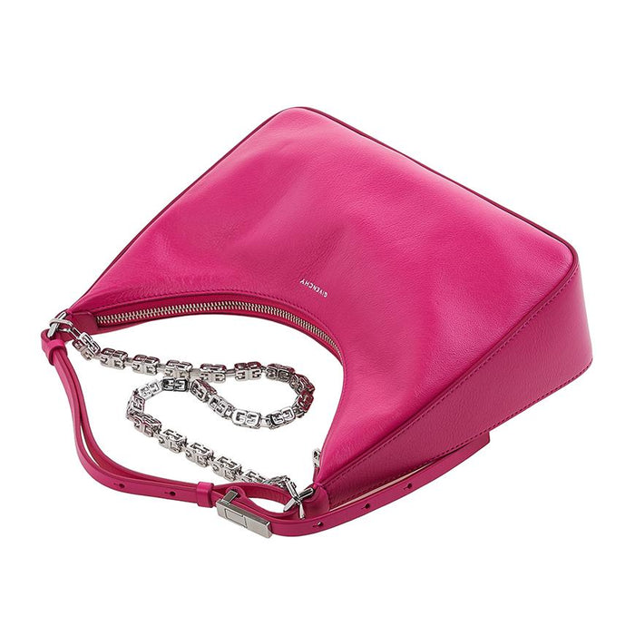 GIVENCHY Women’s Moon Cutout Leather Shoulder Bag Pink