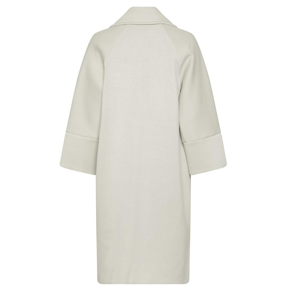 Max Mara ZURCA Neoprene Coat Ecru 2399010131 001