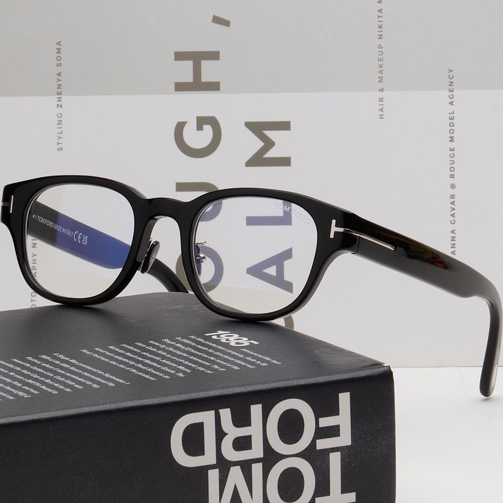 TOM FORD Blue Light Blocking Wellington Eyeglass Frames Asian Fit