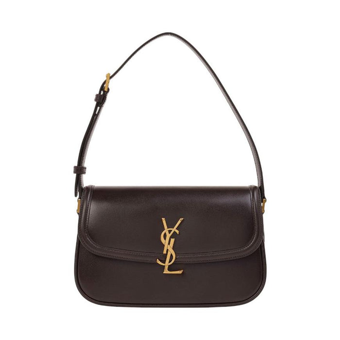 Saint Laurent Solferino Medium Shoulder Bag Green Leather Women