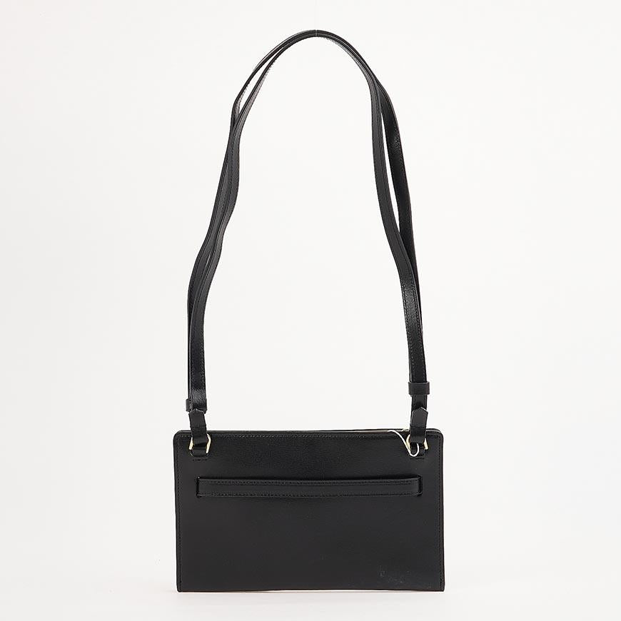Toteme Women’s Belted Crossbody Bag Black Leather 261WAM0052 LE0025