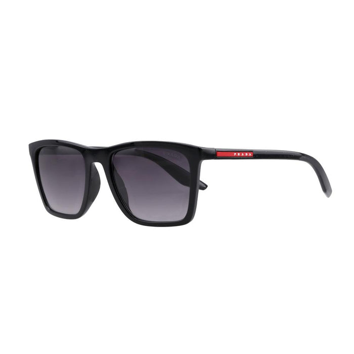 PRADA Black Sport Square Wide Fit Men’s Sunglasses