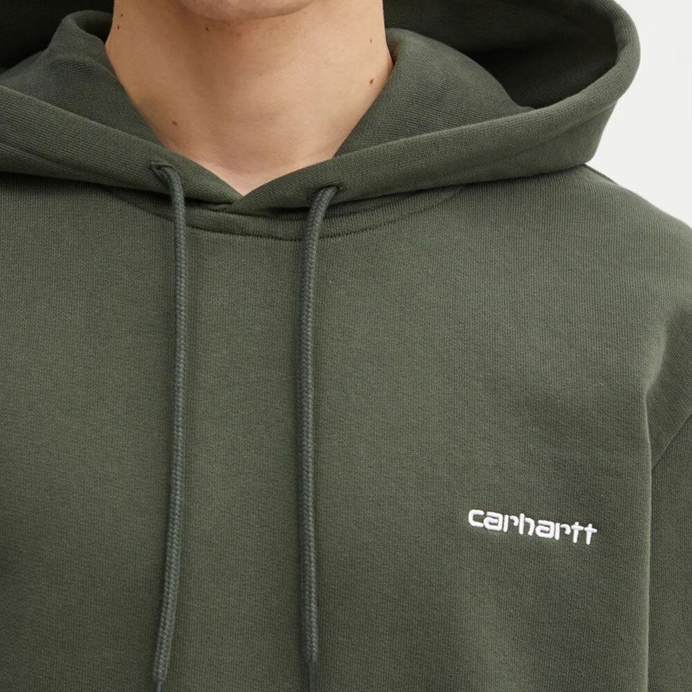 CARHARTT WIP Script Logo Fleece Hoodie for Men I035392 3CDXX