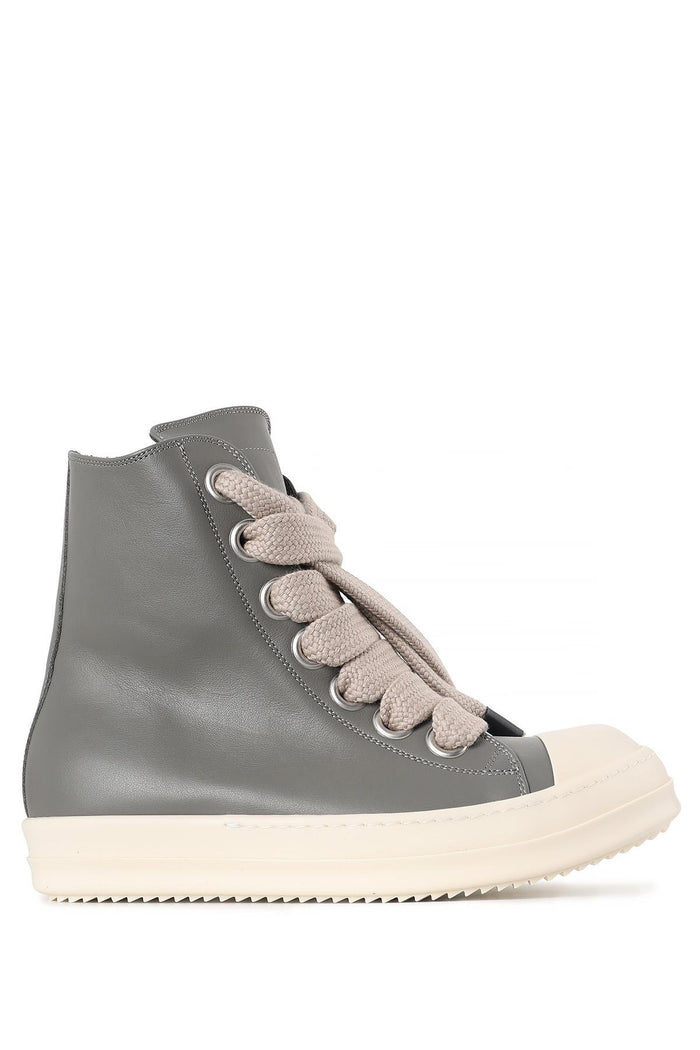 Rick Owens Jumbo Laces High-Top Sneakers Leather Brown Men