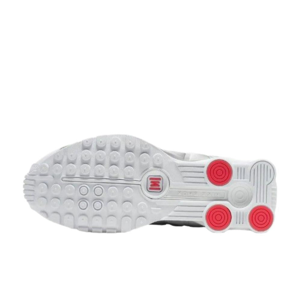 Nike Shox R4 White Metallic Silver Low-Top Sneakers AR3565 101
