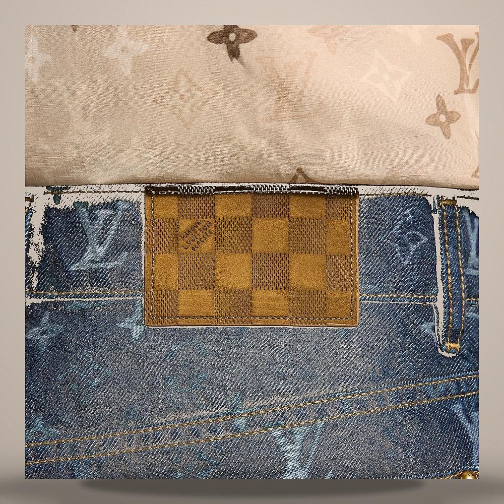 Louis Vuitton Women's Monogram Denim Regular Fit Shorts