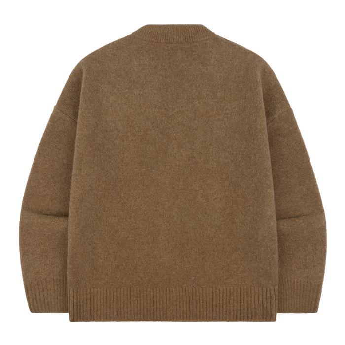 AMI Big Heart Alpaca Cardigan for Men