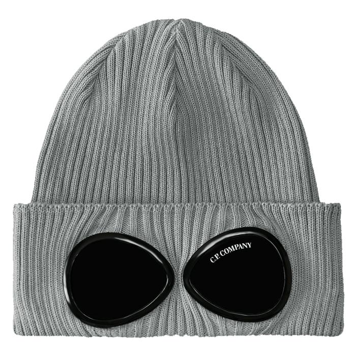 CP Company Gray Knit Beanie Hat for Men 18CMAC016A 000727A M93