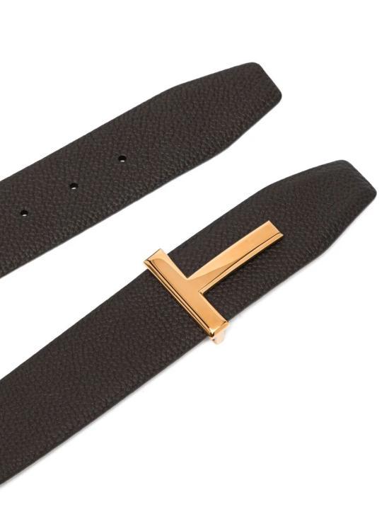 TOM FORD Leather Belt TB178 LCL236G ENB BROWN BLACK DOM