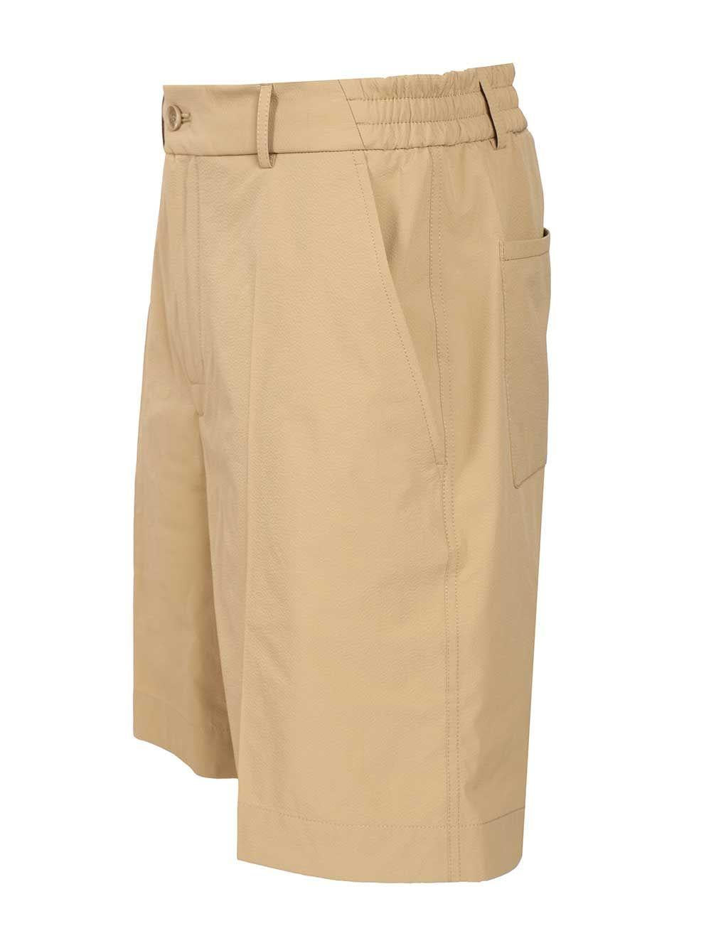 Moncler Navy Drawstring Cotton Blend Short Pants