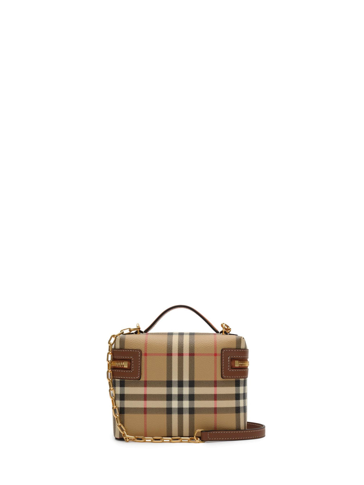 BURBERRY Leather Crossbody Bag Black