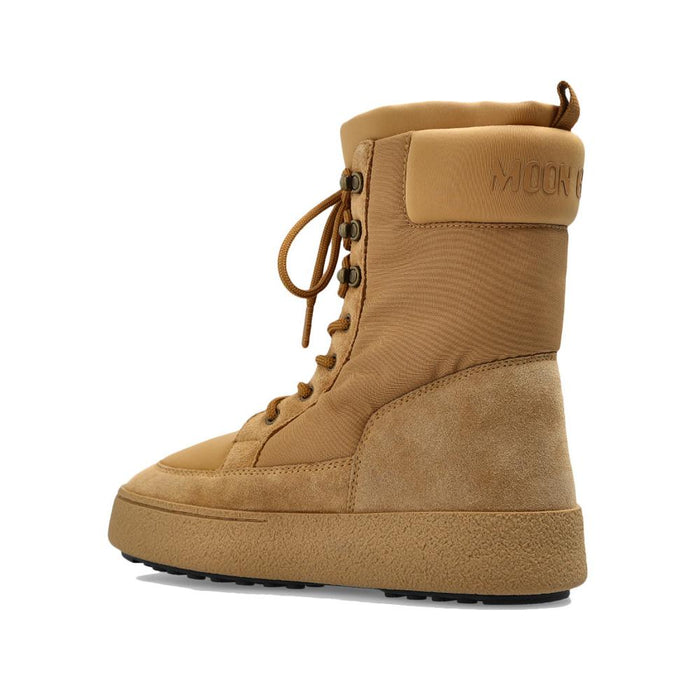 MOON BOOT Sand L-Track Combat Ankle Boots 80D2450200 L003